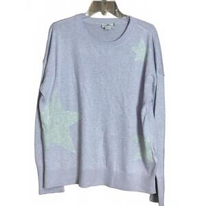 Vineyard Vines lavender sweater with gray stars large
